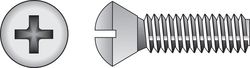 HILLMAN No. 6-32 Ga. X 3/8 in. L Phillips Oval Head Steel Machine Screws 100 pk