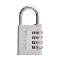 Master Lock 1-9/16 in. W Metal 4-Digit Combination Combination Padlock