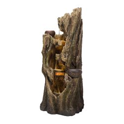 Alpine Polyresin Assorted 52 in. H Fountain with LED Light