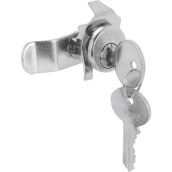 Prime-Line Brushed Nickel Steel Counter Clockwise Mailbox Lock For Bommer 2