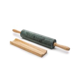 Fox Run 18 in. L X 2.5 in. D Marble Rolling Pin Green