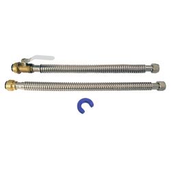 Tectite 3/4 in. Push Fit each X 3/4 in. D PTC 18 in. Stainless Steel Water Heater Supply Line