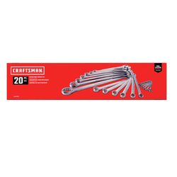 CRAFTSMAN 12 Point SAE Combination Wrench Set 20 pc