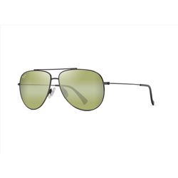 Maui Jim Hauoli Sunglasses Unisex Shiny Dark Ruthenium Frame Maui HT Lens Polarized