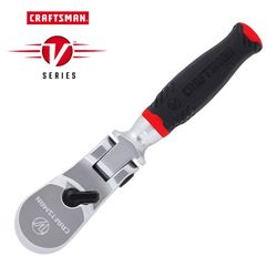 CRAFTSMAN V-Series 1/4 in. drive Comfort Grip Flex Head Ratchet 80 teeth