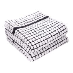 KAF Home Black Cotton Kitchen Towel