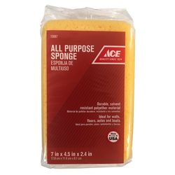 Ace Medium Duty Antibacterial Sponge For All Purpose 7 in. L 1 pc