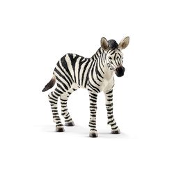 Schleich Wild Life Zebra Foal Toy Black/White