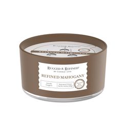 Candle-Lite Rugged & Refined White Refined Mahogany Scent Candle 16.25 oz