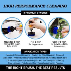 Drillbrush 4 in. W Medium Bristle Metal Handle Drill Brush Set