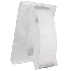 LoveHandle Clear Crystal Glitter on Clear Cell Phone Wallet For All Mobile Devices