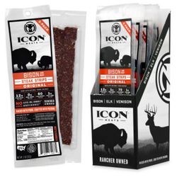 ICON Meats Bison & Beef Steak Original Strips 2 oz Pouch