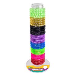Lucky Line Vinyl Assorted Split Wrist Coil Keychain