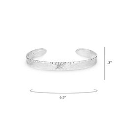 Montana Silversmiths Women's Timeless Elegance Chiseled Cuff Silver Bracelet Water Resistant