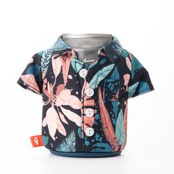 Puffin Drinkwear The Aloha 12 oz Black Polyester Can Holder