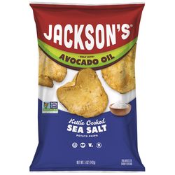 Jackson's Classic Sea Salt Kettle Cooked Potato Chips 5 oz Bagged