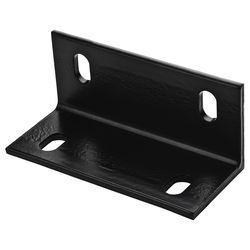 National Hardware 3 in. H x 6.6 in. W x 0.25 in. D Black Inside/Outside Wide Corner Brace