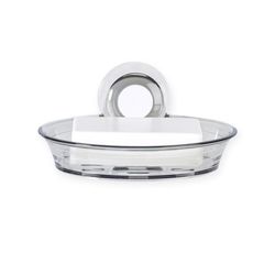 Better Living Impress Clear Gray Plastic Soap Dish