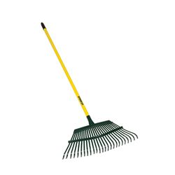 Seymour S300 DuraLite 58 in. 25 Tine Steel Leaf Rake Steel Handle