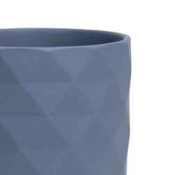 Chive Virago 3.3 in. D Ceramic Shape F Succulent Pot Blue Grey