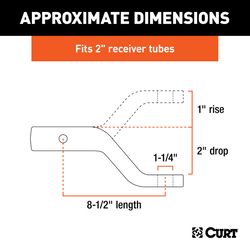 Curt 17000 lb. cap. 1.25 in. Ball Mount