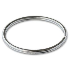 Lucky Line Nickel-Plated Steel Silver Split Key Ring