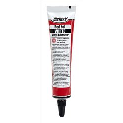 Christy's Red Hot White Adhesive and Sealant For PVC/Vinyl 1.5 oz