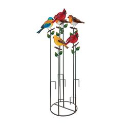 Regal Art & Gift Multicolored Glass/Metal 36 in. H X 10 in. L Outdoor Garden Stake