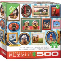 Eurographics Lucia Heffernan Wild Sports Jigsaw Puzzles Multicolored 500 pc