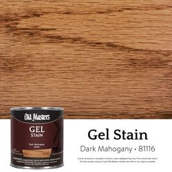 Old Masters Semi-Transparent Dark Mahogany Oil-Based Alkyd Gel Stain 1/2 pt