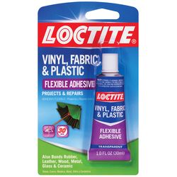 Loctite Vinyl, Fabric & Plastic High Strength Polyurethane Clear Flexible Adhesive 1 oz