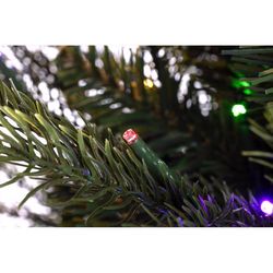 Holiday Bright Lights 1-2 Tree 7-1/2 ft. Pencil LED 900 ct Emerald Pine Sparkle Christmas Tree