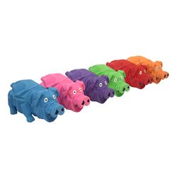 Multipet Origami Pals For Dog Assorted Latex Pig Dog Toy 1 pk
