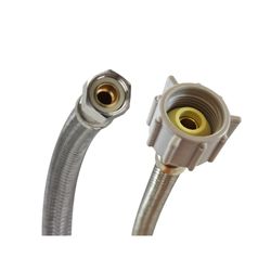 Fluidmaster 3/8 in. Compression X 7/8 in. D Ballcock 9 in. Braided Stainless Steel Supply Line