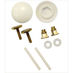 Keeney Toilet Bolts and Caps White Plastic