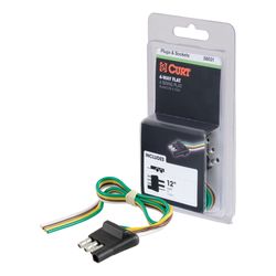 CURT 4 Flat Connector Plug 12 in.