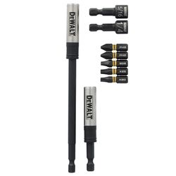 DeWalt ELITE SERIES Hex 1/4 in. Impact Driver Bit Set Steel 9 pc