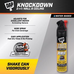 DAP White Water-Based Knockdown Wall Texture 25 oz