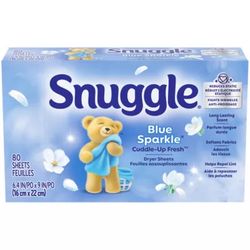 Snuggle Blue Sparkle Fresh Scent Fabric Softener Sheets 80 pk
