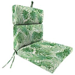 Jordan Manufacturing Green Tropical Polyester Chair Cushion 4 in. H X 22 in. W X 44 in. L