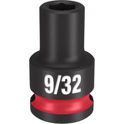 Milwaukee Shockwave 9/32 in. X 3/8 in. drive SAE 6 Point Standard Impact Socket 1 pc