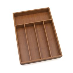 Lipper International 2 in. H X 14.25 in. W X 10.375 in. D Bamboo Flatware Organizer