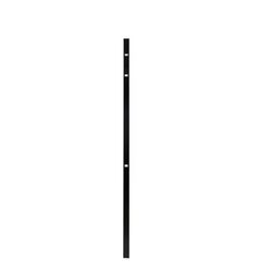 Fortress Building Products Athens 72 in. H X 2 in. W X 2  L Black Aluminum End Post