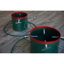 Yard Butler Santas Helper Metal Real Christmas Tree Stand 6 ft.