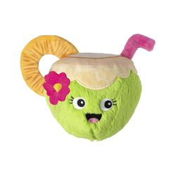 Pet Shop by Fringe Studio For Dog Multicolored Plush Cocnuts About You Dog Toy 1 pk