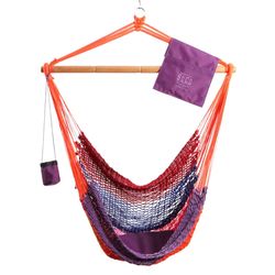 SoCo Swings Swings 1 person Multi-color Seaside Hammock Swing