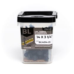 Big Timber No. 14 Sizes X 3-1/4 in. L Hex Drive Hex Washer Head Coarse Timber Screws