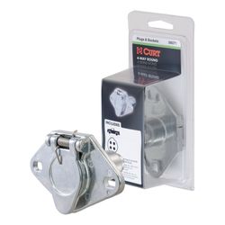 CURT 4 Round Connector Socket 2.38 in.