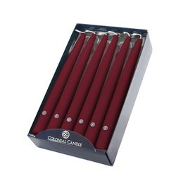 Colonial Candle Cranberry Unscented Scent Handipt taper Candle