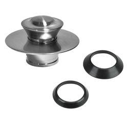 Danco 3 in. Brushed Nickel Metal Drain Cover